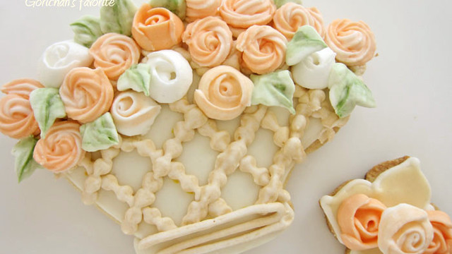 簡単絞り出しバラの花 アイシングクッキー レシピ 作り方 By ねむねむごりちゃん クックパッド 簡単おいしいみんなのレシピが350万品