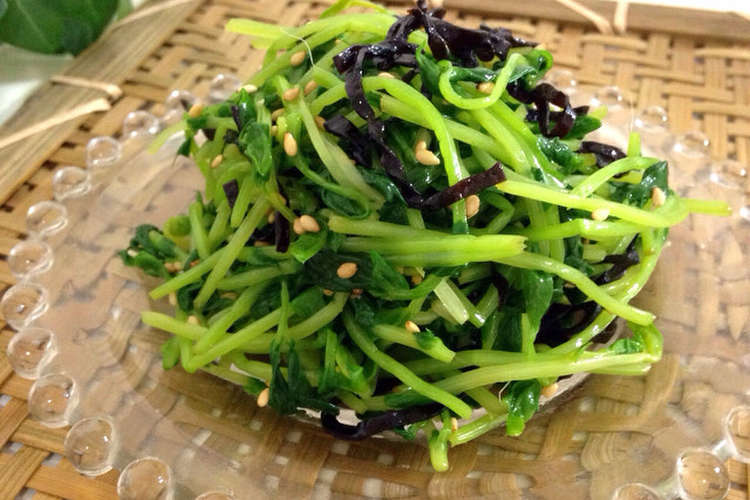 豆苗の塩昆布ナムル レシピ 作り方 By Megusannma クックパッド 簡単おいしいみんなのレシピが352万品