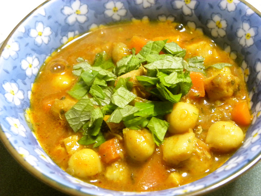 ビーツとひよこ豆のカレーのレシピ