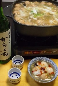生姜でぽかぽか里芋と肉団子のとろみ白菜鍋