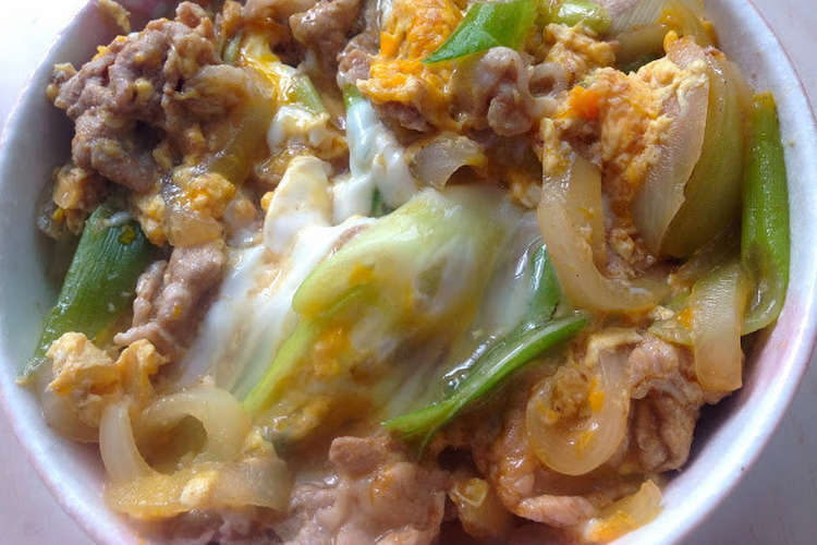 とろとろ卵の豚とじ丼 レシピ 作り方 By Maibarbie クックパッド 簡単おいしいみんなのレシピが354万品