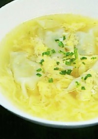 (σ・∀・)σ 「かき玉スープ餃子」