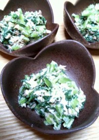 小松菜とツナの小鉢