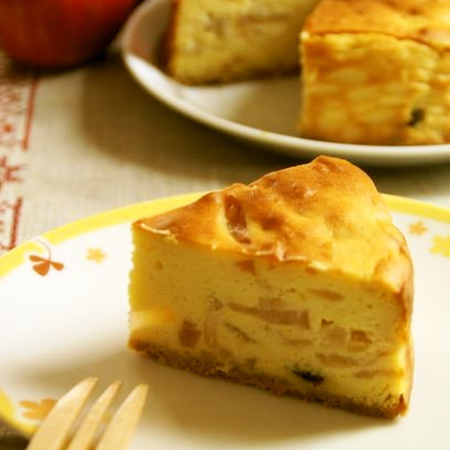 林檎入り さつま芋のチーズケーキ レシピ 作り方 By うさぎのシーマ クックパッド
