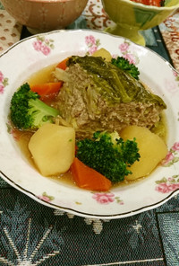 白菜(キャベツ)と挽き肉の重ね煮