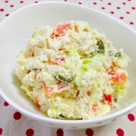 おからで♪ツナとキャベツのポテトサラダ