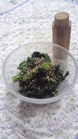 いつもあなたと★簡単美味しい春菊ナムル