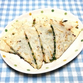 もっちり美味しい♡ニラの薄焼き