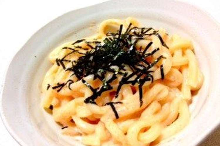 うま パスタソースでクリームたらこうどん レシピ 作り方 By こちゃ クックパッド 簡単おいしいみんなのレシピが352万品