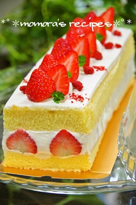 HMで簡単♡苺ショートケーキお誕生日にも