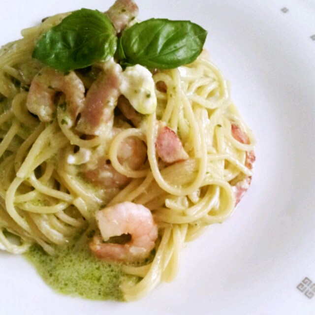 簡単濃厚ジェノベーゼクリームパスタ レシピ 作り方 By たかチャンのお尻 クックパッド 簡単濃厚ジェノベーゼクリームパスタ レシピ 作り方 By たかチャンのお尻 クックパッド