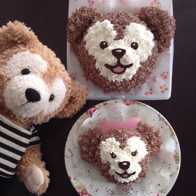 簡単ダッフィー&シェリーメイ ケーキ