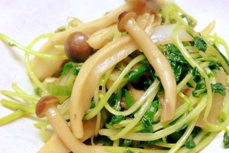 豆苗ときのこのオイスターソース炒め レシピ 作り方 By みえ０４ クックパッド 簡単おいしいみんなのレシピが355万品