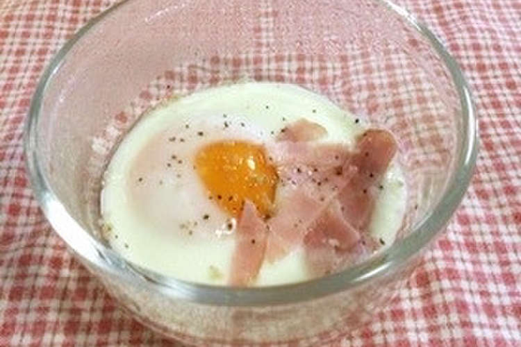 忙しい朝に レンジで簡単ベーコンエッグ レシピ 作り方 By ちぇりりん クックパッド 簡単おいしいみんなのレシピが361万品