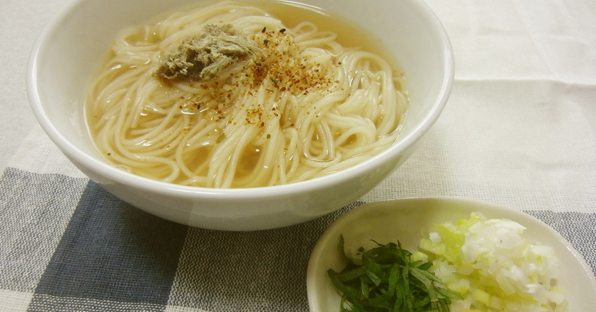 簡単 スピードにゅうめん 温かい素麺 レシピ 作り方 By Miico31 クックパッド