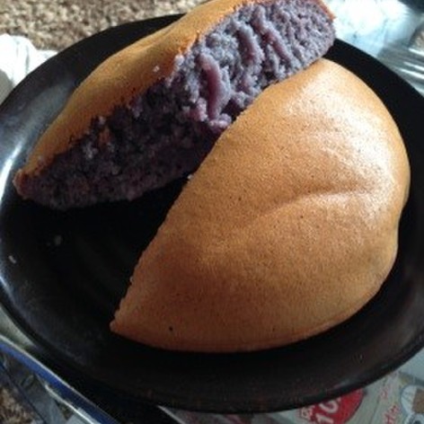 簡単炊飯器で紫芋ケーキ