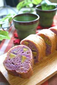 紫＆安納芋๑ハニー柚子け～き✿