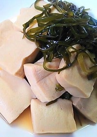 高野豆腐とすき昆布の煮物
