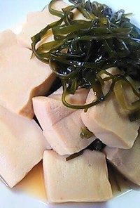 高野豆腐とすき昆布の煮物