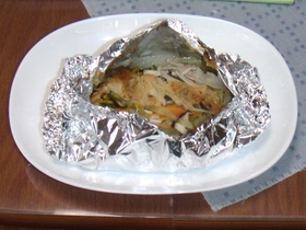 鮭のみそホイル焼き