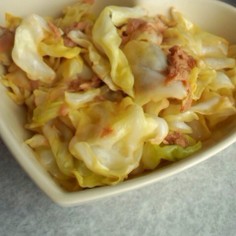 キャベツとツナのわさびマヨ炒め