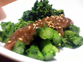 ◎菜の花の梅肉あえ◎~お手軽副菜~