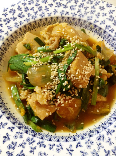 高野豆腐の韓国風ぴり辛煮の写真