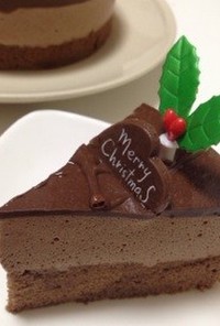 クリスマスにも♪ココアムースケーキ