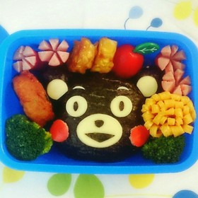 人気検索1位感謝☆簡単くまモン☆キャラ弁