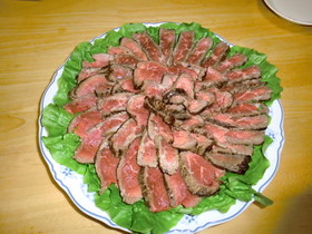 おもてなしに!簡単牛たたき