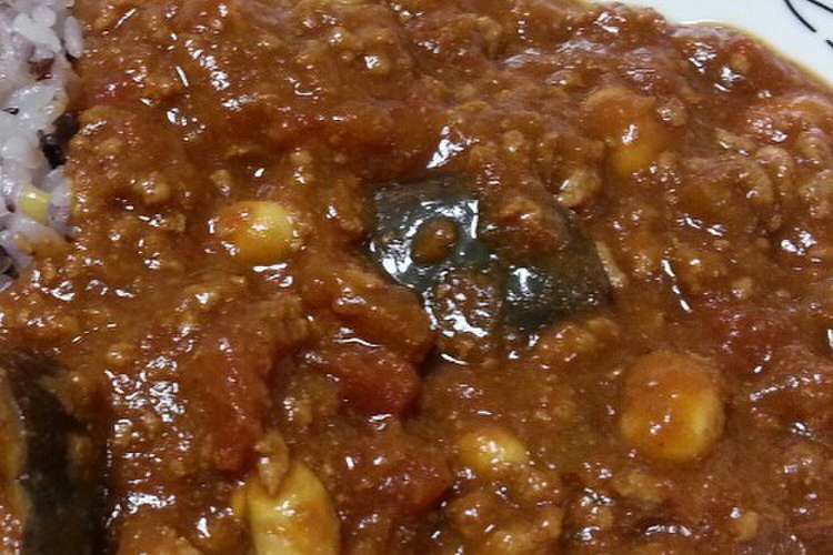 ナスとお豆のトマトカレー レシピ 作り方 By ややｍａｍａ クックパッド
