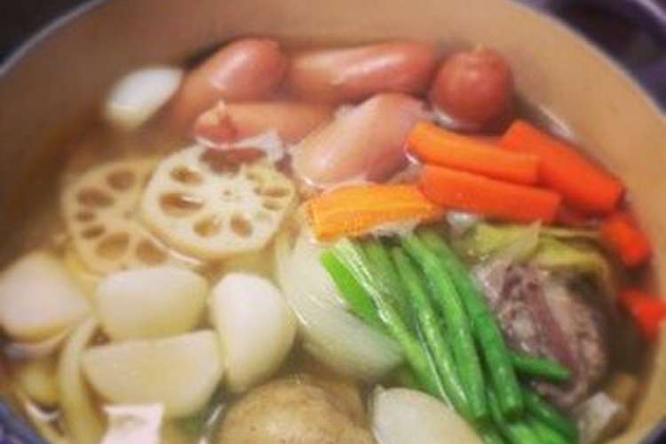野菜たっぷりポトフ ブーケガルニ レシピ 作り方 By Mayugooon クックパッド 簡単おいしいみんなのレシピが357万品
