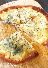 【美レシピ】♥プレミアム♥チ−ズピザ♥