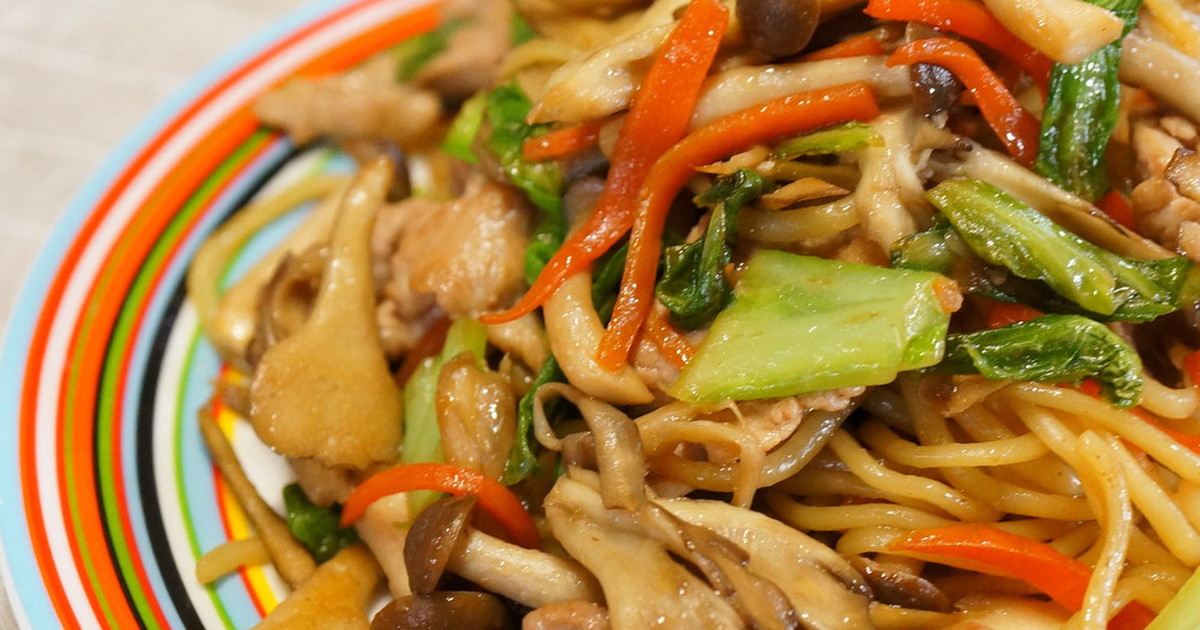 *きのこのガーリックバター醤油焼きそば* by bobitin 【クックパッド】 簡単おいしいみんなのレシピが369万品