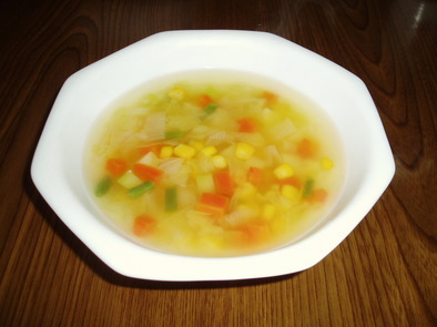 野菜ざくざくスープの写真