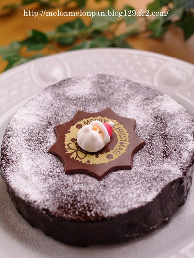 ガトー・オ・ショコラのクリスマスケーキの写真