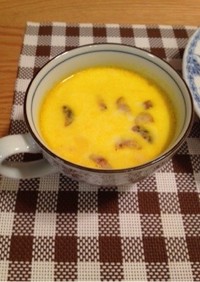 かぼちゃサラダリメイク☆ミルクスープ