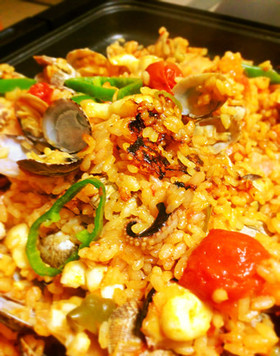 ホットプレートパエリア [母からのレシピ