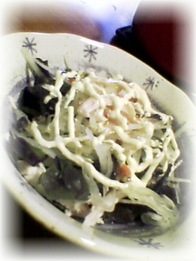 蒸し鶏ササミオニオンサラダ