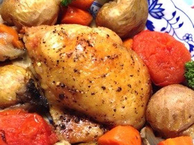 クリスマスディナー 簡単ローストチキン レシピ 作り方 By きょこたん クックパッド