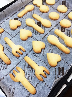 バレンタインにも♡簡単☆型抜きクッキー