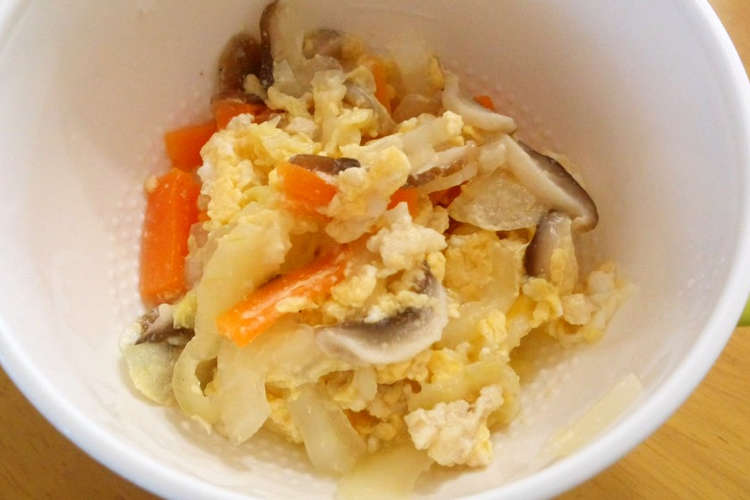 離乳食後期 鶏肉とたっぷり野菜の卵とじ レシピ 作り方 By ｌｕｃｉ クックパッド 簡単おいしいみんなのレシピが376万品