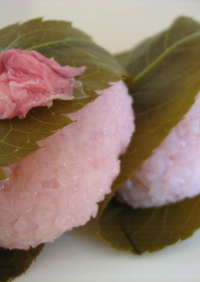 春色桜餅（レンジで簡単♪）