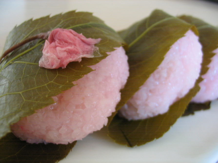 春色桜餅（レンジで簡単♪）の画像