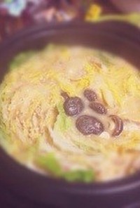 白菜と豚バラのミルフィーユ鍋【酒粕】