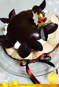 クリスマスに☆つやつやチョコムースケーキ