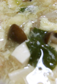 青梗菜と卵のスープ　72kcal