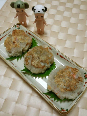 花粉症にも効く?エビと蓮根のもっちり焼き