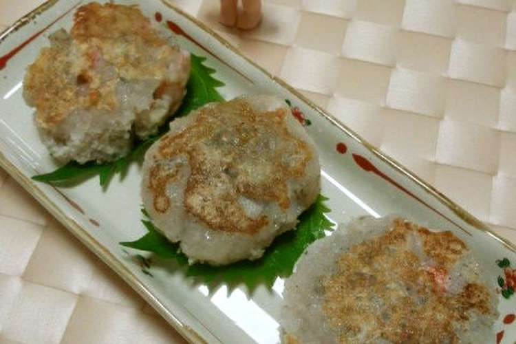 花粉症にも効く エビと蓮根のもっちり焼き レシピ 作り方 By やっさん クックパッド 簡単おいしいみんなのレシピが349万品
