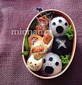 大人 キャラ弁・猫でごめん弁当